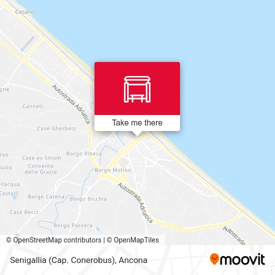 Senigallia (Cap. Conerobus) map