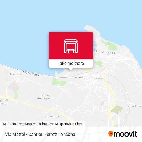 Via Mattei - Cantieri Ferretti map