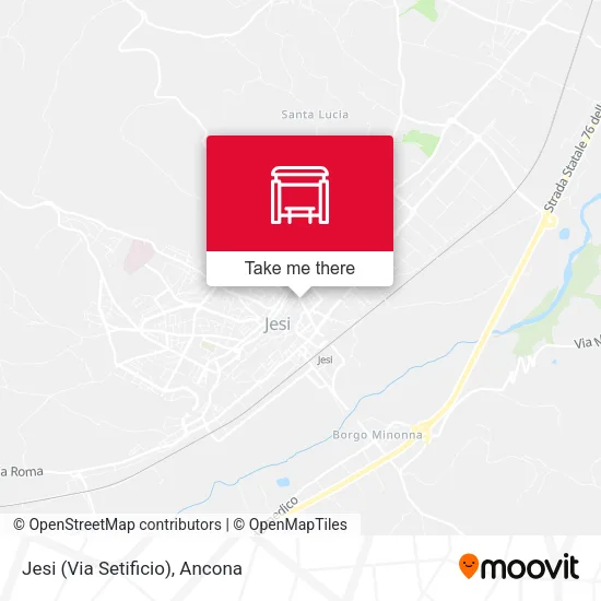 Jesi (Via Setificio) map
