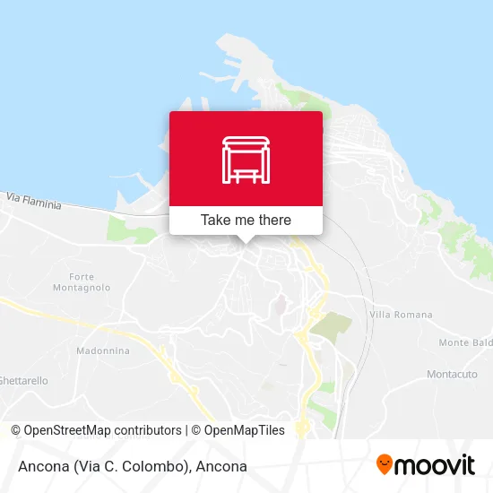 Ancona (Via C. Colombo) map