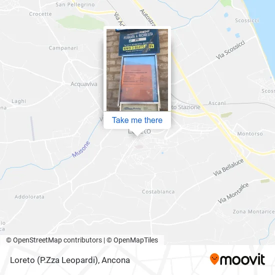 Loreto (P.Zza Leopardi) map