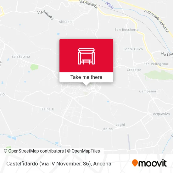 Castelfidardo (Via IV November, 36) map