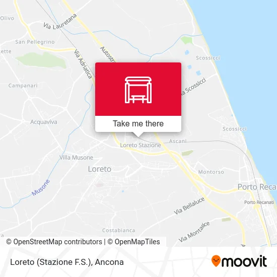 Loreto Railway Station map