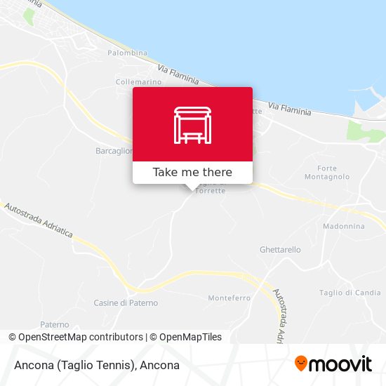 Ancona (Taglio Tennis) map