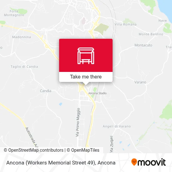 Ancona (Workers Memorial Street 49) map
