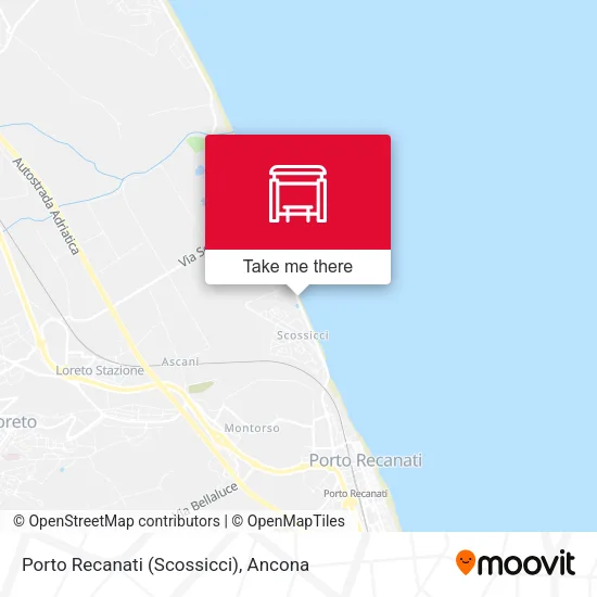 Porto Recanati (Scossicci) map