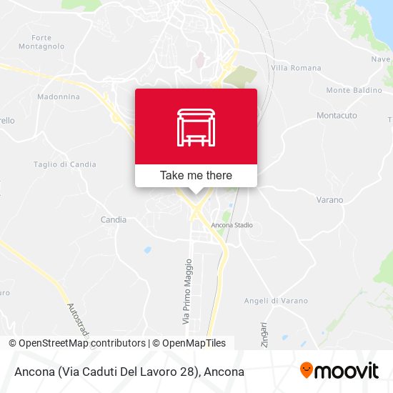 Ancona (Via Caduti Del Lavoro 28) map