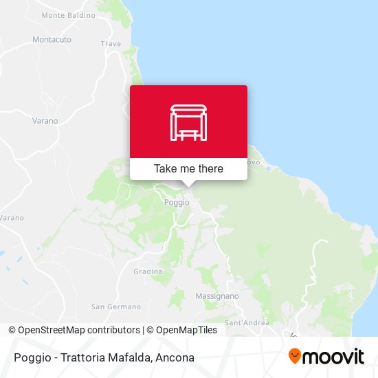 Poggio - Trattoria Mafalda map