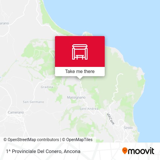 1^ Provinciale Del Conero map