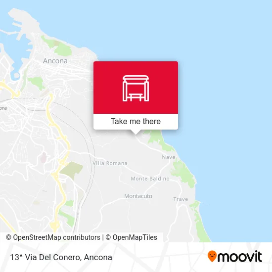 13^ Via Del Conero map