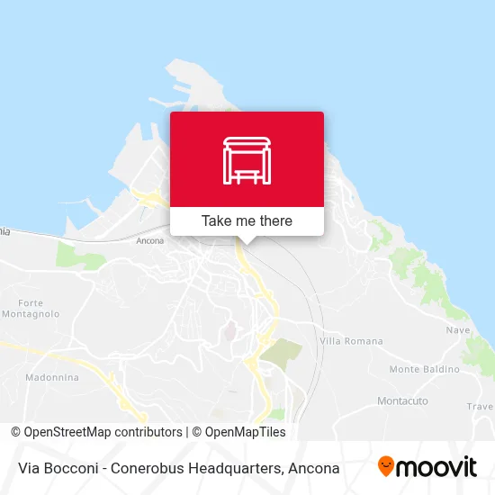 Via Bocconi - Conerobus Headquarters map