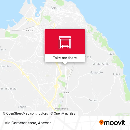 Via Cameranense map