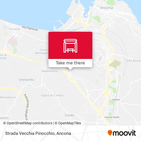 Strada  Vecchia  Pinocchio map