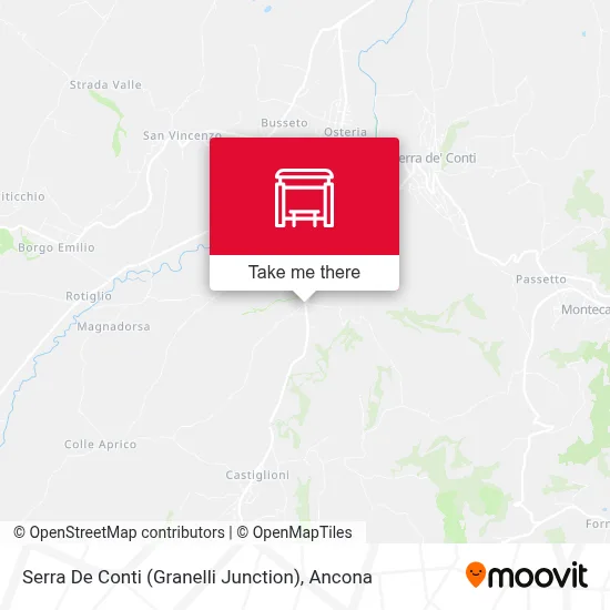 Serra De Conti (Granelli Junction) map