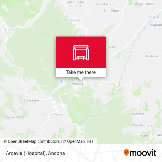 Arcevia (Hospital) map