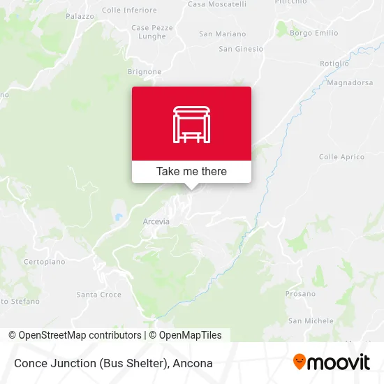 Conce Junction (Bus Shelter) map