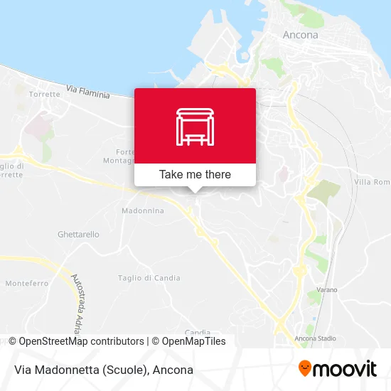 Via Madonnetta (Schools) map