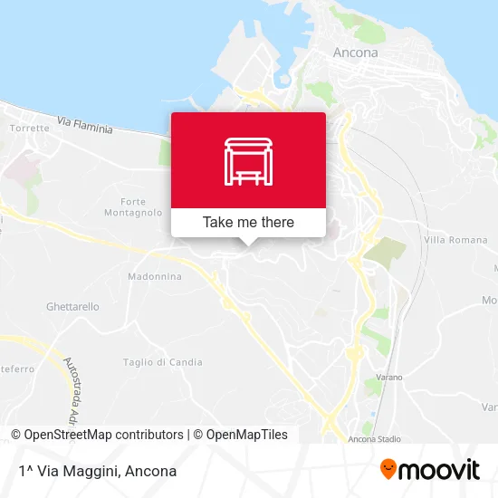 1^ Via Maggini map