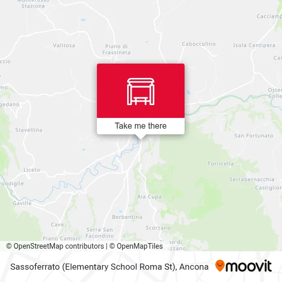 Sassoferrato (Elementary School Roma St) map