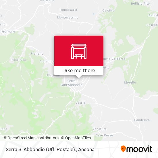 Serra S. Abbondio (Uff. Postale). map