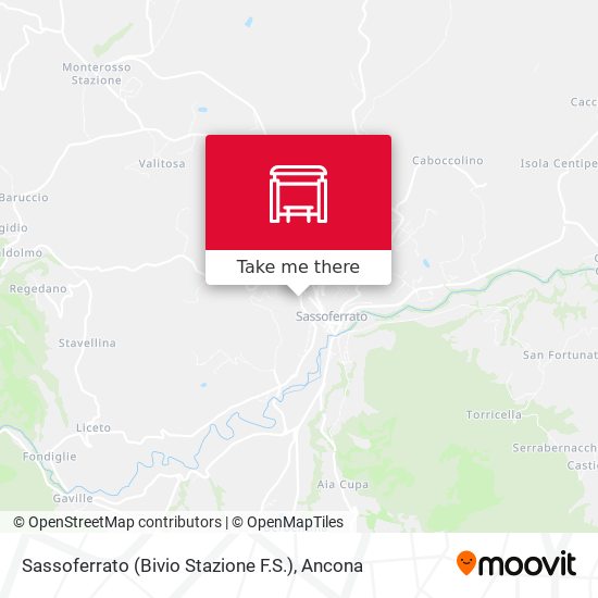 Sassoferrato (Bivio Stazione F.S.) map