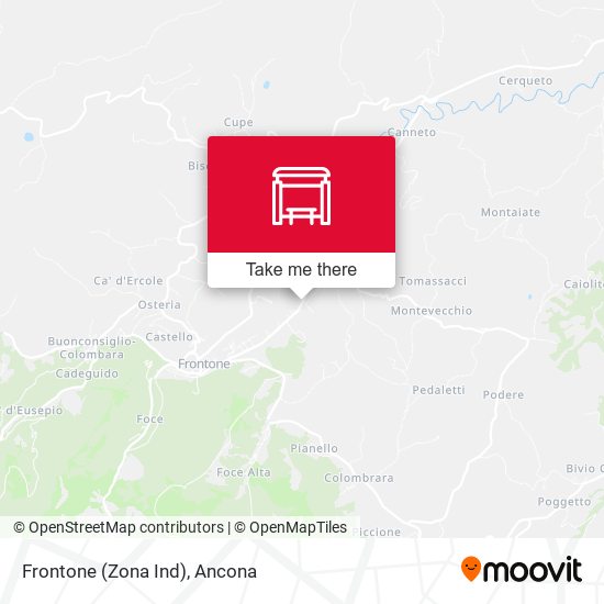 Frontone (Zona Ind) map