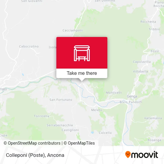 Colleponi (Poste) map