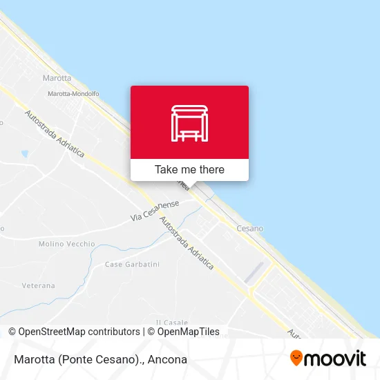 Marotta (Ponte Cesano). map