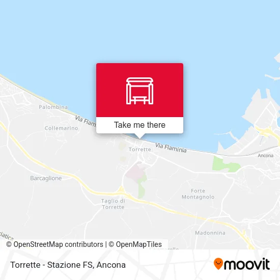 Torrette - Stazione FS map