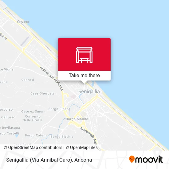 Senigallia (Via Annibal Caro) map