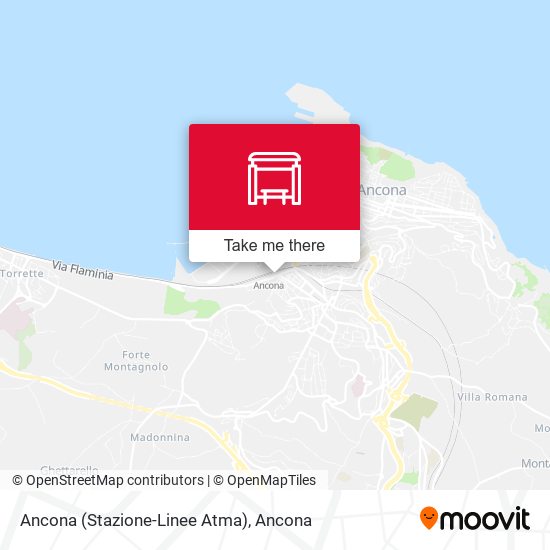 Ancona (Stazione-Linee Atma) map