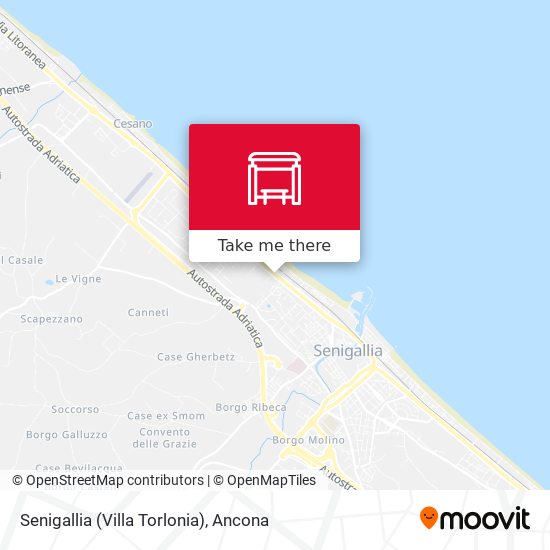 Senigallia (Villa Torlonia) map