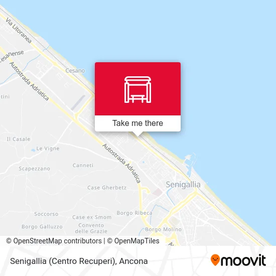 Senigallia (Centro Recuperi) map
