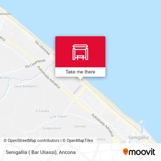 Senigallia ( Bar Uliassi) map