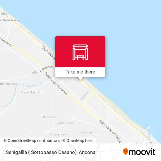 Senigallia ( Sottopasso Cesano) map