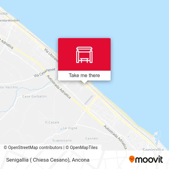 Senigallia (Cesano Church) map