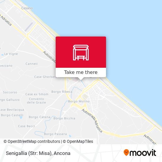 Senigallia (Str: Misa) map