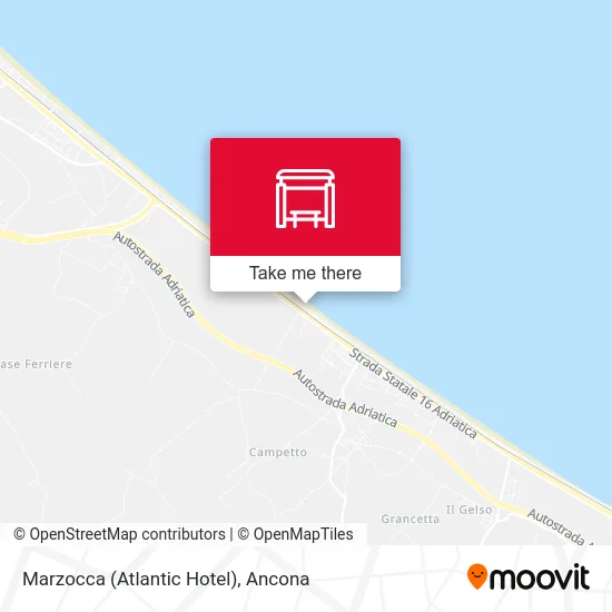 Marzocca (Atlantic Hotel) map