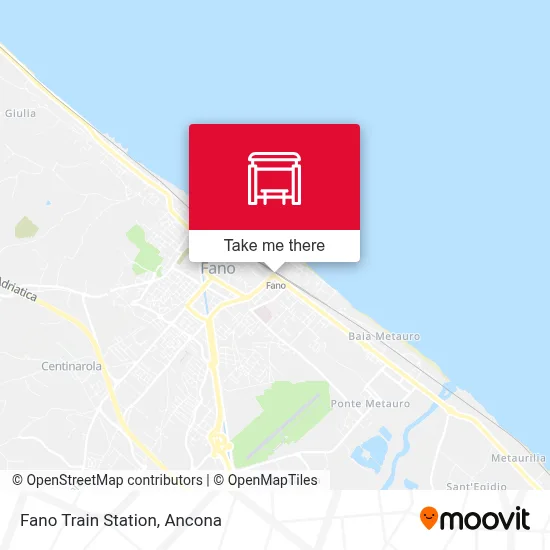 Fano Train Station map