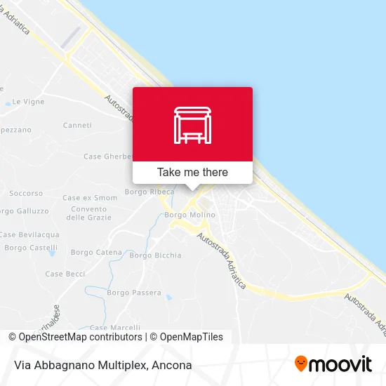 Via Abbagnano Multiplex map