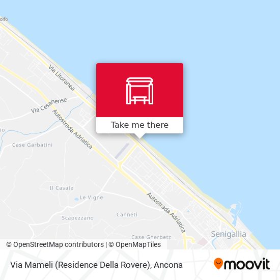 Via Mameli (Residence Della Rovere) map