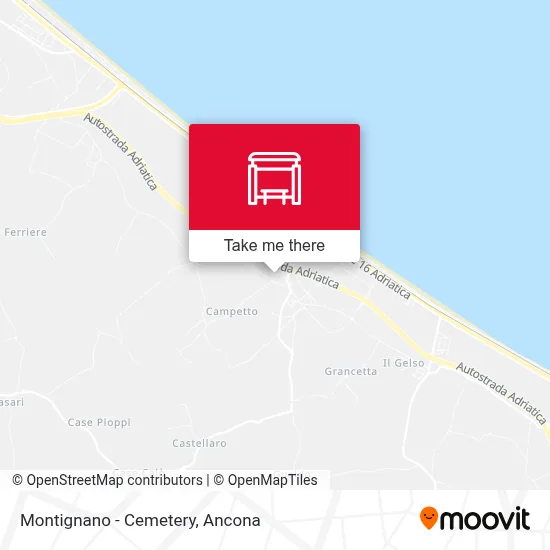 Montignano - Cemetery map