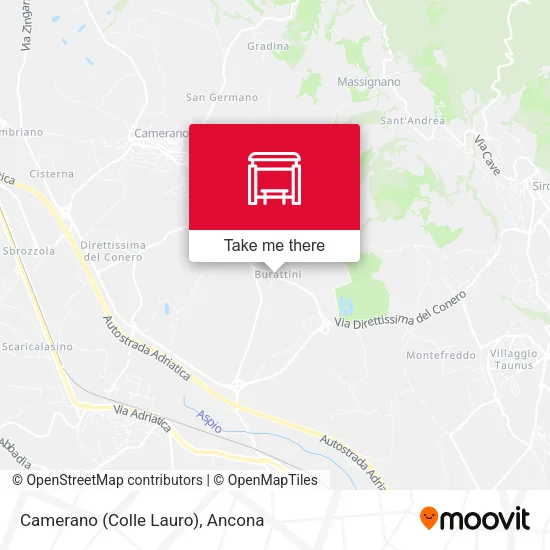 Camerano (Colle Lauro) map