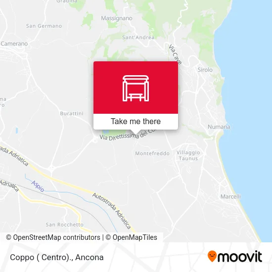 Coppo ( Centro). map