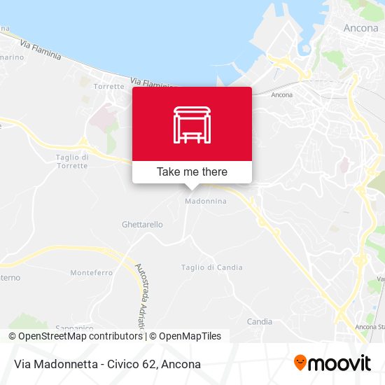 Via Madonnetta - Civico 62 map