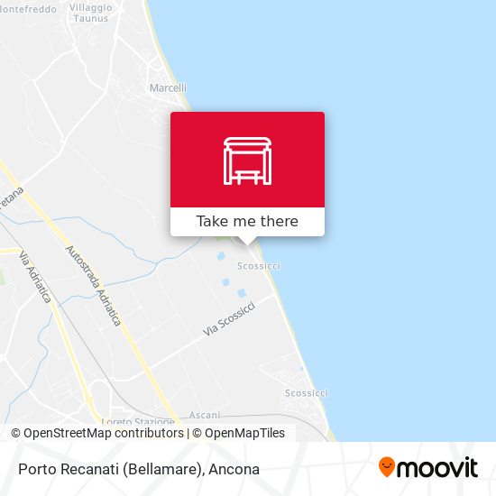 Porto Recanati (Bellamare) map