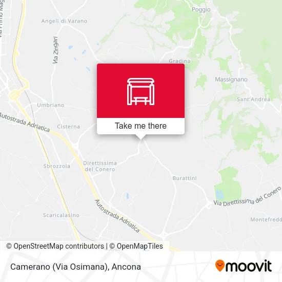 Camerano (Via Osimana) map