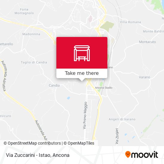 Via Zuccarini - Istao map