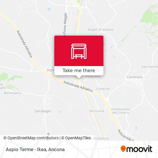 Aspio Terme - Ikea map