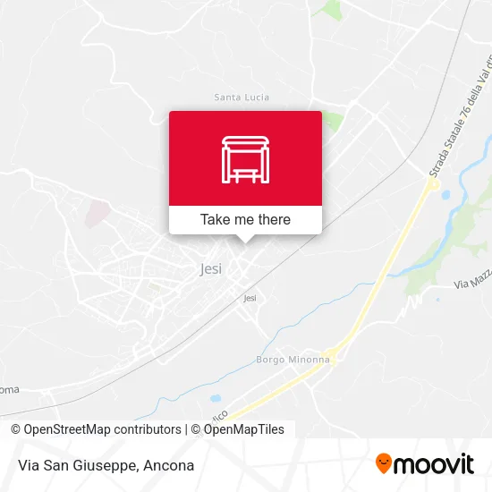 Via San Giuseppe map